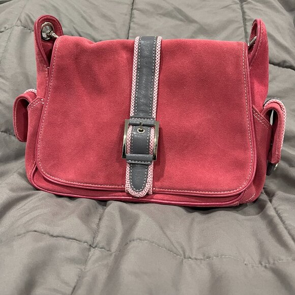 GUC Vintage Cole Haan Pink Shoulder Bag Vintage Y2K - Picture 1 of 9